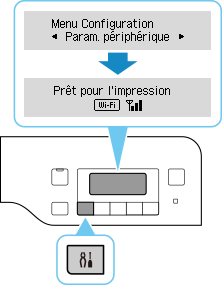 figure : Appuyez sur le bouton Configuration.